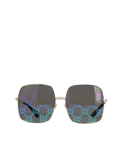 gucci diamond shape sunglasses|Gucci holographic sunglasses.